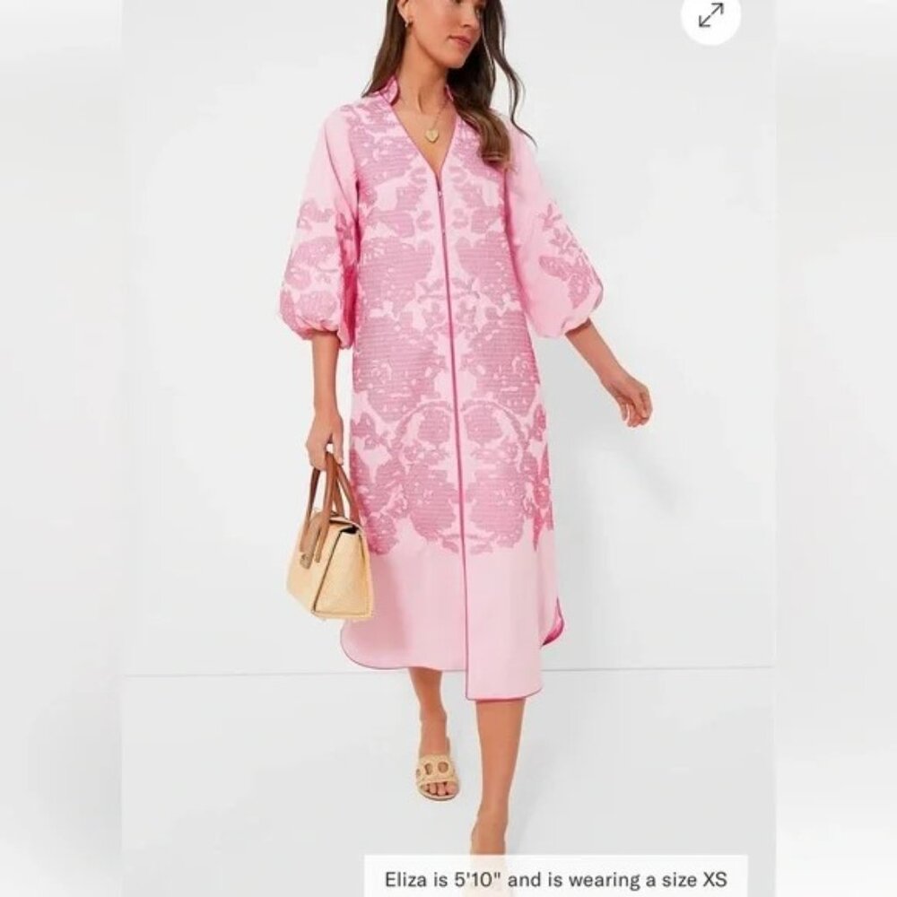 NWT Tuckernuck Pink Embroidery Caftan